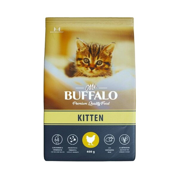 Корм mr.buffalo kitten д/котят курица 0,4кг