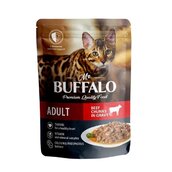 Корм mr.buffalo adult пауч д/кошек говядина в соусе 85г