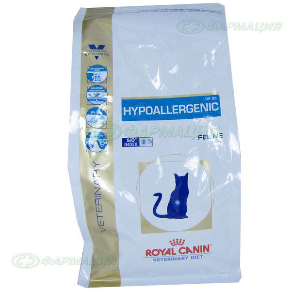 Корм Роял Канин д/к Гипоаллердженик 25 -0,5 кг (для взрослых кошек)