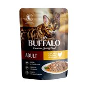 Корм mr.buffalo adult пауч д/кошек цыпленок в соусе 85г