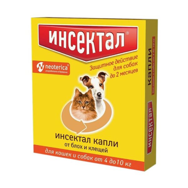 Инсектал Капли на холку д/собак 4-10кг №6